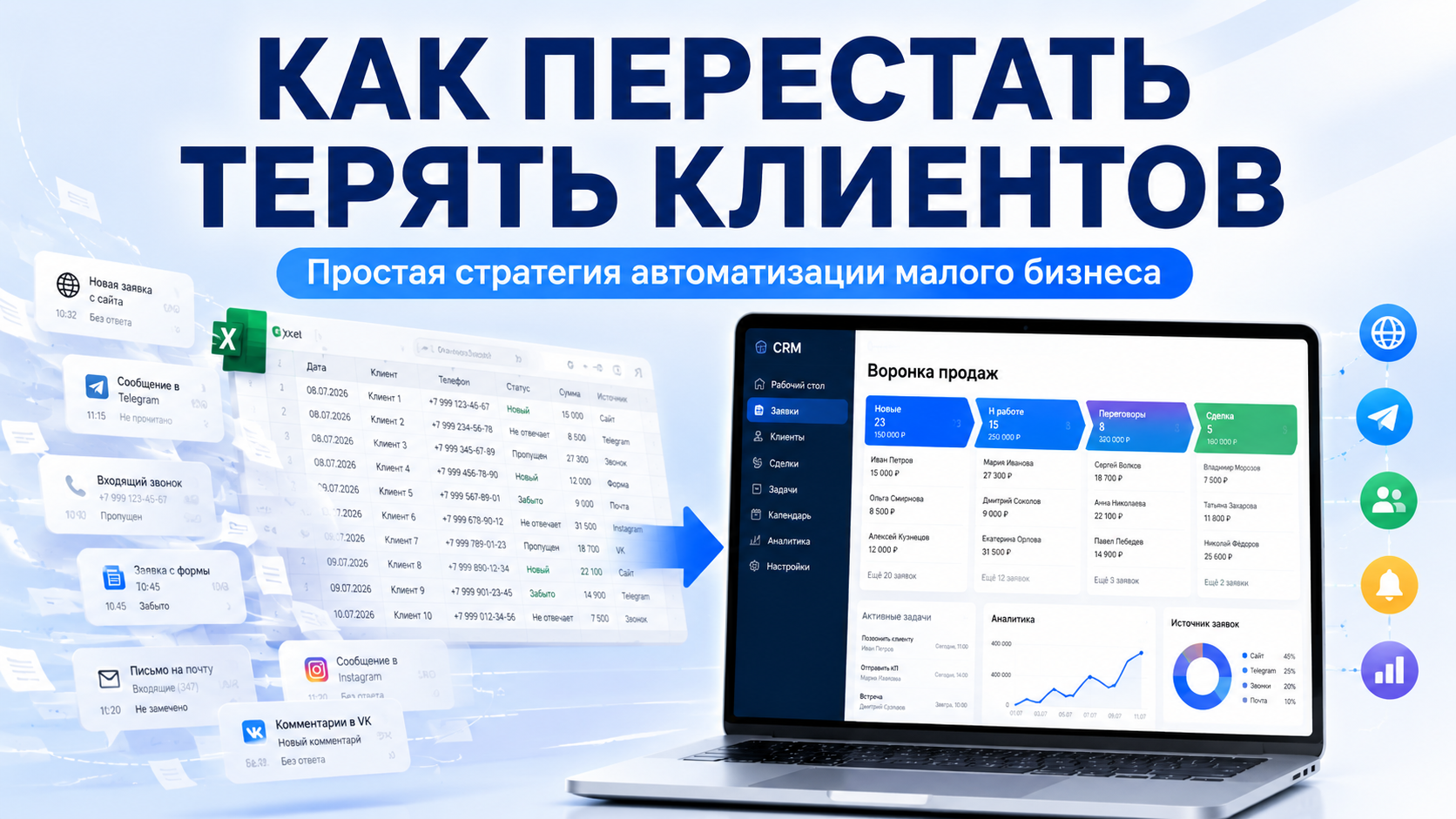 Как перестать терять клиентов: простая стратегия автоматизации малого бизнеса